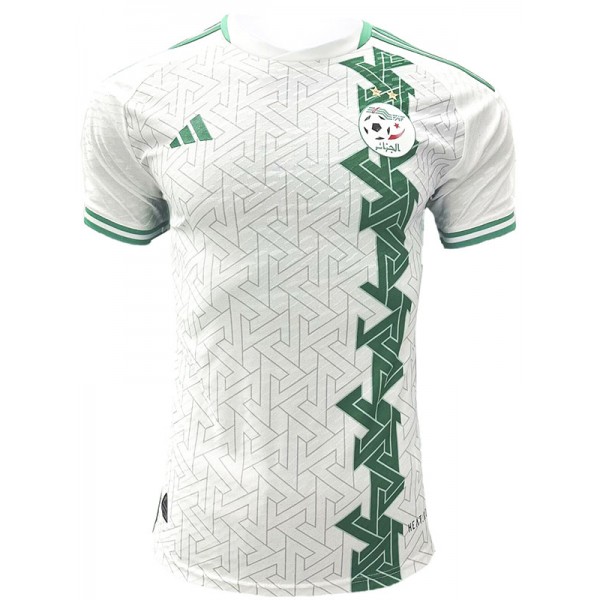 Algeria versione giocatore maglia uniforme da calcio kit da calcio da uomo top camicia sportiva bianca 2024